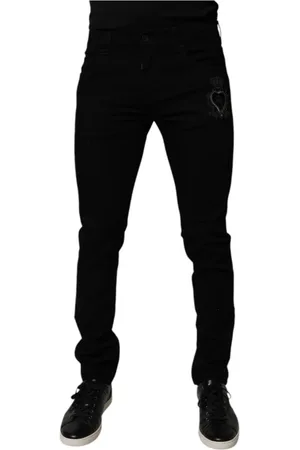 Dolce & Gabbana Herren, Jeans, Schwarzk, 3XLGröße: