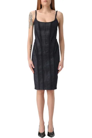 MUGLER Damen, Kleider, Blau, MGröße: