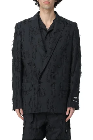 Msgm Herren, Jacken, Schwarzk, MGröße: