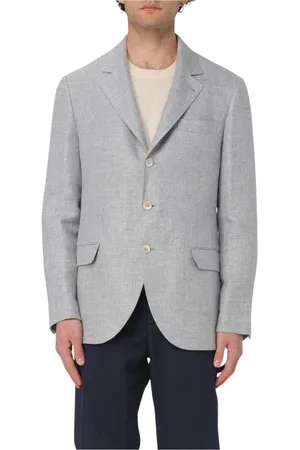 Brunello Cucinelli Herren, Jacken, Grau, 3XLGröße: