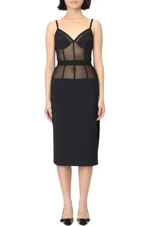 Elisabetta Franchi Damen, Kleider, Schwarzk, MGröße: