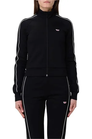 Diesel Damen, Sweatshirts & Hoodies, Schwarzk, MGröße: