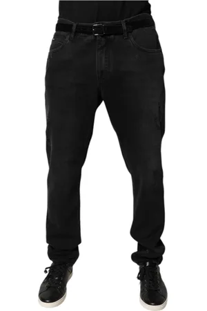 Dolce & Gabbana Herren, Jeans, Schwarzk, XLGröße: