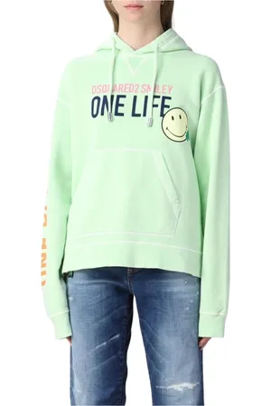Dsquared2 Damen, Sweatshirts & Hoodies, Grün, MGröße: