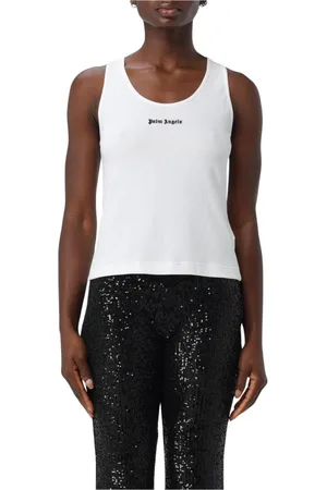 Palm Angels Damen, Oberteile, Weiß, SGröße:
