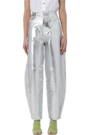 Ganni Damen, Hosen, Grau, W26Größe: