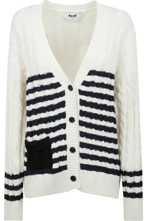 Msgm Damen, Strickwaren, Weiß, MGröße: