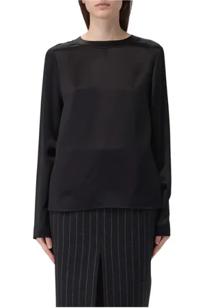 Saint Laurent Damen, Oberteile, Schwarzk, SGröße: