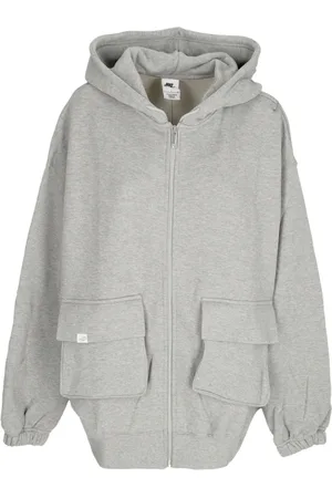 Nike Damen, Sweatshirts & Hoodies, Grau, SGröße: