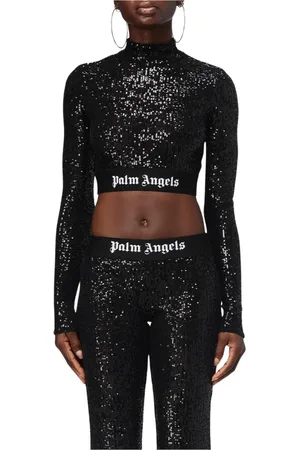 Palm Angels Damen, Oberteile, Schwarzk, XSGröße: