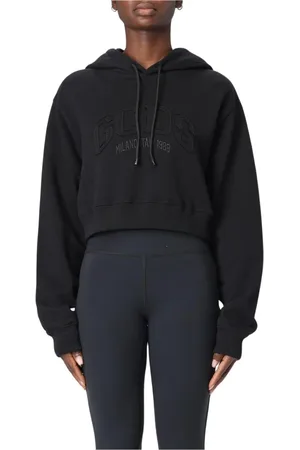 GCDS Damen, Sweatshirts & Hoodies, Schwarzk, MGröße: