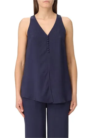 Emporio Armani Damen, Oberteile, Blau, LGröße: