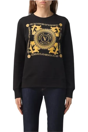 VERSACE Damen, Sweatshirts & Hoodies, Schwarzk, SGröße: