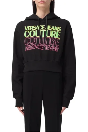 VERSACE Damen, Sweatshirts & Hoodies, Schwarzk, 2XSGröße: