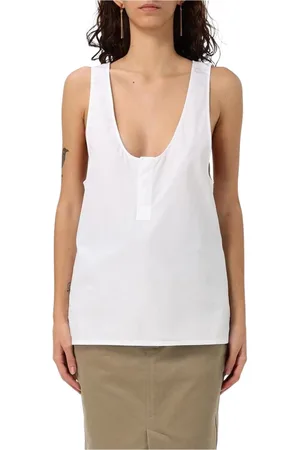 Saint Laurent Damen, Oberteile, Weiß, LGröße: