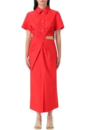 Msgm Damen, Kleider, Rot, 2XSGröße: