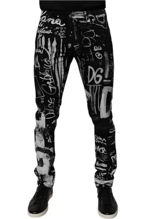 Dolce & Gabbana Herren, Jeans, Schwarzk, MGröße: