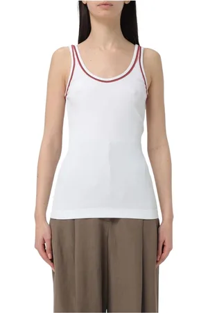 Brunello Cucinelli Damen, Oberteile, Weiß, LGröße: