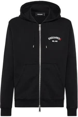 Dsquared2 Herren, Sweatshirts & Hoodies, Schwarzk, MGröße: