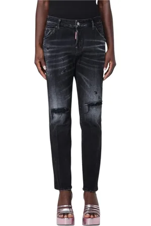 Dsquared2 Damen, Jeans, Schwarzk, 2XSGröße: