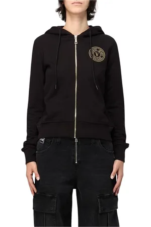 VERSACE Damen, Sweatshirts & Hoodies, Schwarzk, 2XSGröße: