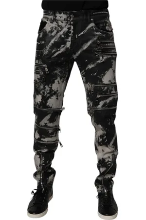 Dolce & Gabbana Herren, Jeans, Schwarzk, LGröße: