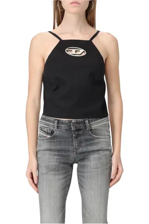 Diesel Damen, Oberteile, Schwarzk, MGröße:
