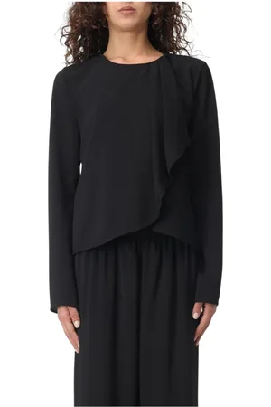 Emporio Armani Damen, Oberteile, Schwarzk, LGröße: