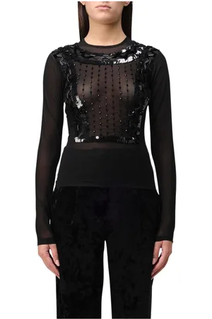 Alberta Ferretti Damen, Oberteile, Schwarzk, XSGröße: