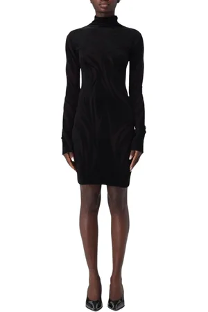 MUGLER Damen, Kleider, Schwarzk, LGröße: