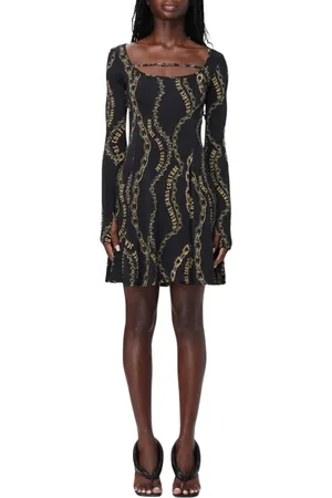 VERSACE Damen, Kleider, Schwarzk, SGröße: