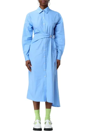 Msgm Damen, Kleider, Blau, SGröße: