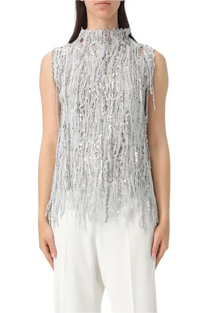 Brunello Cucinelli Damen, Oberteile, Grau, SGröße: