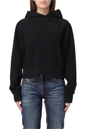 Palm Angels Damen, Sweatshirts & Hoodies, Schwarzk, XSGröße: