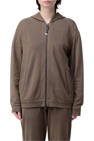 Brunello Cucinelli Damen, Sweatshirts & Hoodies, Braun, XLGröße:
