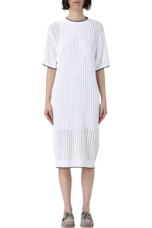 Brunello Cucinelli Damen, Kleider, Weiß, XSGröße: