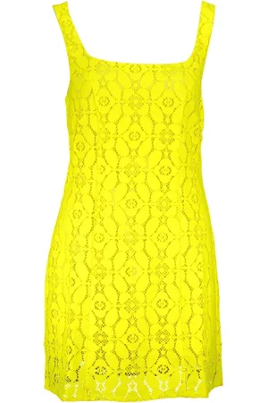 Desigual Damen, Kleider, Gelb, MGröße: