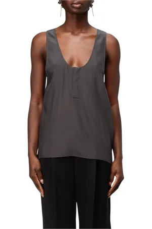Saint Laurent Damen, Oberteile, Schwarzk, MGröße: