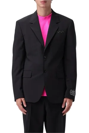 Msgm Herren, Jacken, Schwarzk, MGröße: