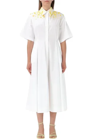 Msgm Damen, Kleider, Weiß, XSGröße: