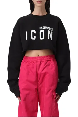 Dsquared2 Damen, Sweatshirts & Hoodies, Schwarzk, XLGröße: