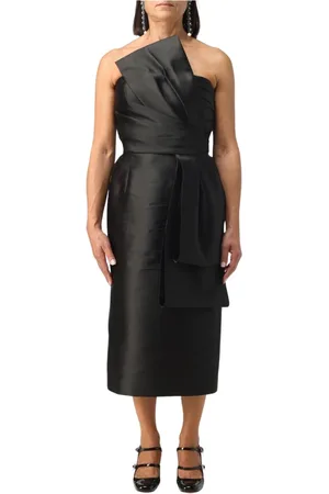 Alberta Ferretti Damen, Kleider, Schwarzk, SGröße: