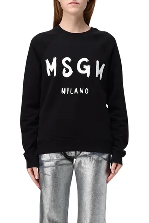 Msgm Damen, Sweatshirts & Hoodies, Schwarzk, LGröße:
