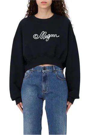 Msgm Damen, Sweatshirts & Hoodies, Blau, MGröße: