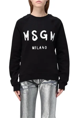 Msgm Damen, Sweatshirts & Hoodies, Schwarzk, XSGröße:
