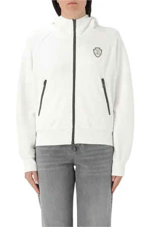 Brunello Cucinelli Damen, Sweatshirts & Hoodies, Weiß, MGröße: