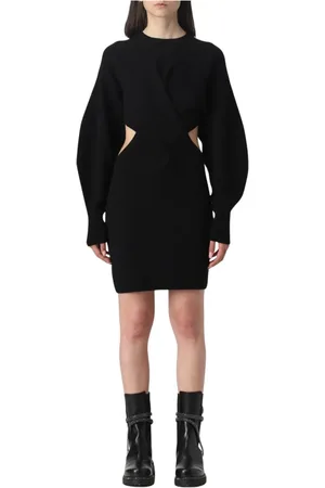 Alexander McQueen Damen, Kleider, Schwarzk, MGröße: