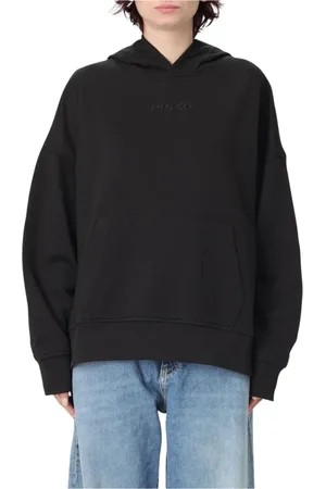 Pinko Damen, Sweatshirts & Hoodies, Schwarzk, SGröße: