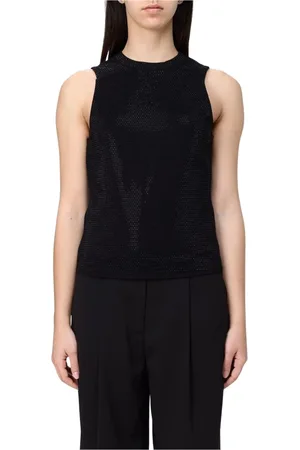 Emporio Armani Damen, Oberteile, Schwarzk, MGröße: