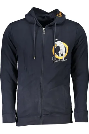 Roberto Cavalli Herren, Sweatshirts & Hoodies, Blau, 3XLGröße: